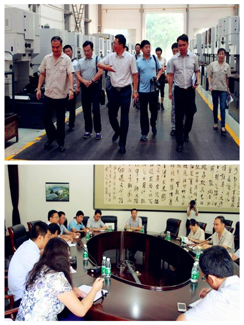 唐山市樂(lè)亭縣組織部領(lǐng)導(dǎo)一行蒞臨宜昌長(zhǎng)機(jī)科技公司交流技能人才的培養(yǎng)和管理工作
